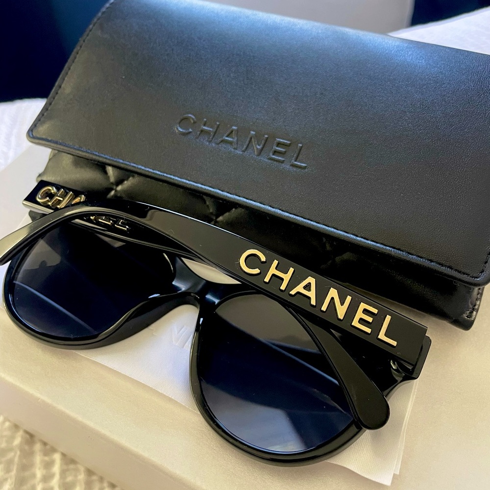 Chanel Pantos Sunglasses- Black